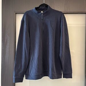 7 Diamonds Men's Deep Blue Zip-Up Sweater